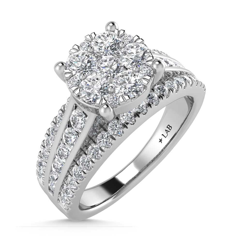 10K White Gold 1 Ct.Tw. Diamond Engagement Ring