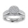 14K White Gold 3 Ct.Tw. Diamond Engagement Ring