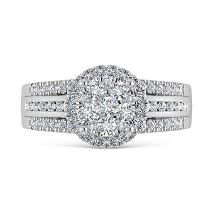 14K White Gold 3 Ct.Tw. Diamond Engagement Ring