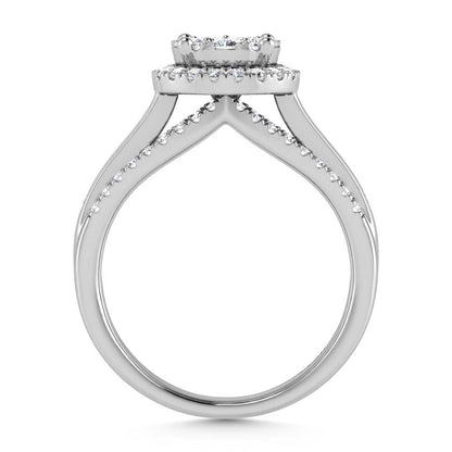 14K White Gold 2 Ct.Tw. Diamond Engagement Ring