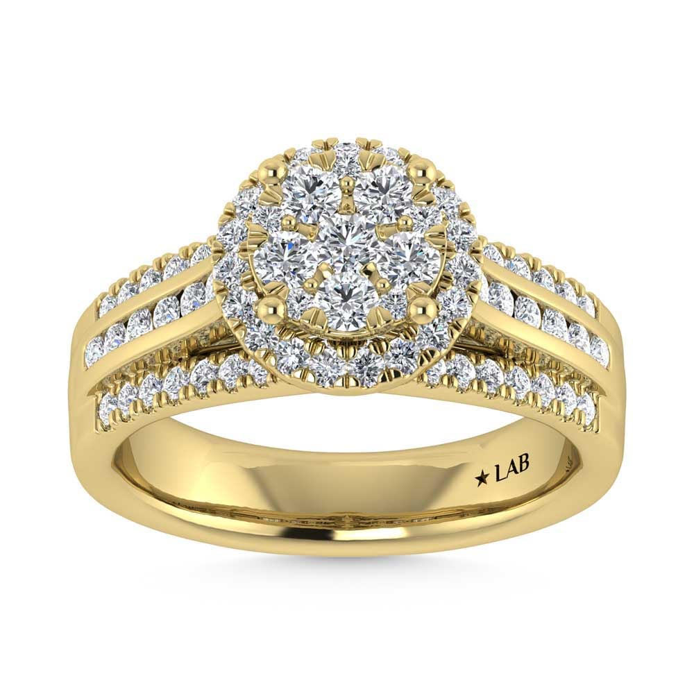 14K Yellow Gold 2 Ct.Tw. Diamond Engagement Ring