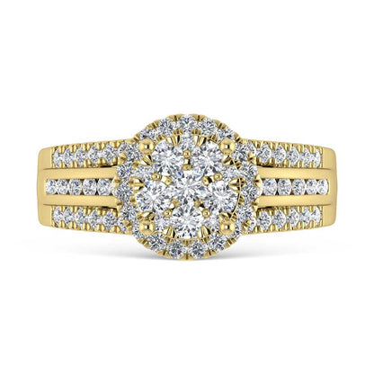 14K Yellow Gold 2 Ct.Tw. Diamond Engagement Ring