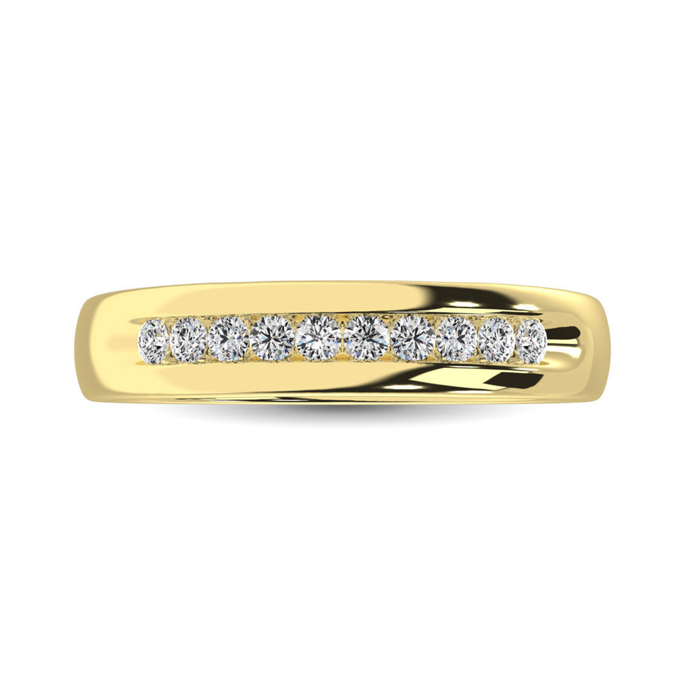 Diamond 1 Ct.Tw. Men?s Machine Band in 10K Yellow Gold