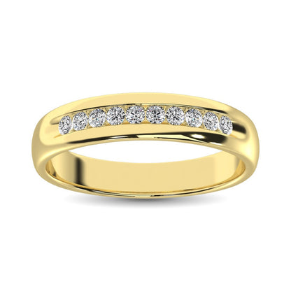 Diamond 1 Ct.Tw. Men?s Machine Band in 10K Yellow Gold
