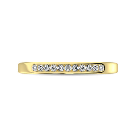 14K Yellow Gold 1/2 Ct Diamond Ladies Machine Band