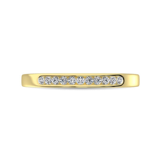 14K Yellow Gold 3/4 Ct.Tw. Diamond Ladies Machine Band