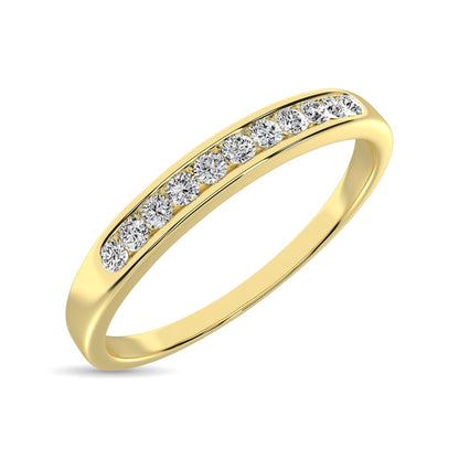 14K Yellow Gold 3/4 Ct.Tw. Diamond Ladies Machine Band