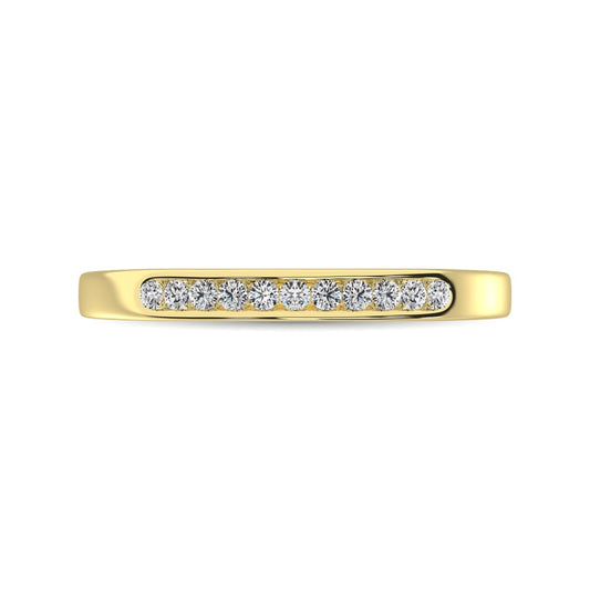 14K Yellow Gold 1 Ct.Tw. Diamond Ladies Machine Band