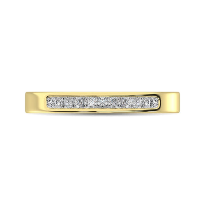 14K Yellow Gold 1/2 Ct.Tw. Diamond Ladies Machine Band