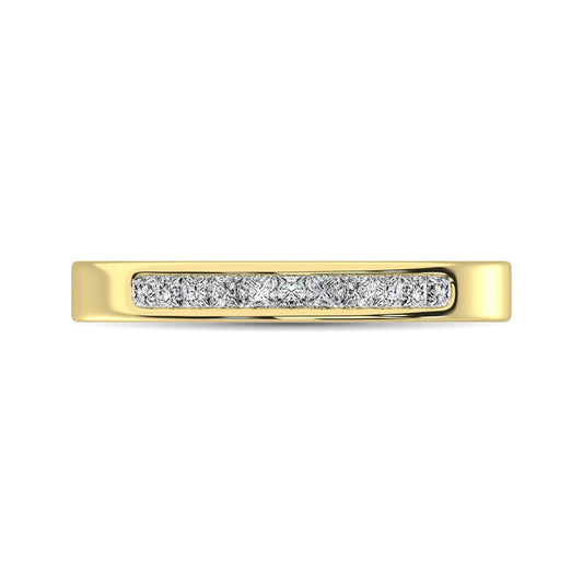 14K Yellow Gold 1/2 Ct.Tw. Diamond Ladies Machine Band