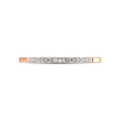 Diamond 1/5 Ct.Tw. Ladies Wedding Band in 10K Rose Gold