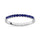 Blue Sapphire 1/4 Ct.Tw. Ladies Wedding Band in 10K White Gold