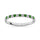 14K White Gold 1/4 Ct.tw Tsavorite & Diamond Machine Band