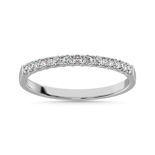 Diamond 1/5 Ct.Tw. Ladies Wedding Band in 10K White Gold