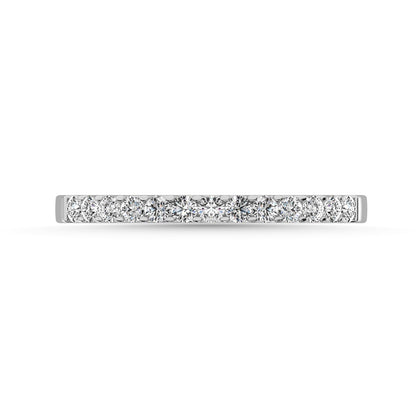 Diamond 1/5 Ct.Tw. Ladies Wedding Band in 10K White Gold