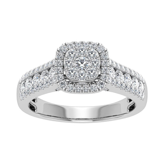 Diamond 7/8 Ct.Tw. Engagement Ring in 14K White Gold