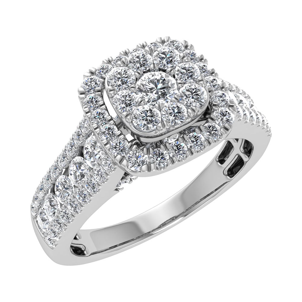 Diamond 7/8 Ct.Tw. Engagement Ring in 14K White Gold