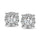 14K White Gold 5/8 Ct.Tw. Diamond Fashion Earrings