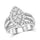 10K White Gold 1 Ct.Tw. Diamond Engagement Ring