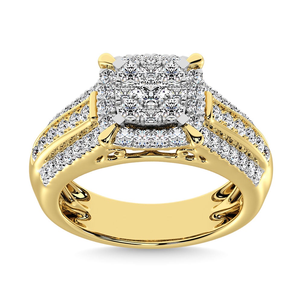 Diamond 1 Ct.Tw. Engagement Ring in 10K Yellow Gold