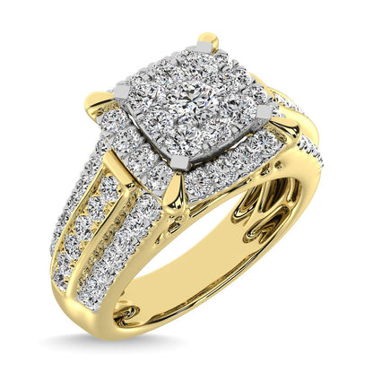 Diamond 1 Ct.Tw. Engagement Ring in 10K Yellow Gold