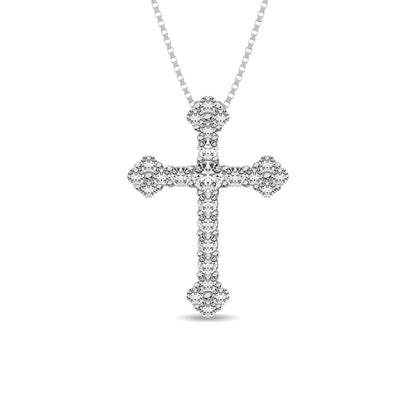 Diamond 1/3 Ct.Tw. Cross Pendant in 10K White Gold