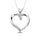 Sterling Silver Diamond Accent Heart Pendant