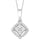 14K White Gold 1/10 Ct.Tw. Diamond Fashion Pendant