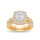 14K 0.62CT Diamond Bridal Ring