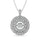 14K White Gold 2/5 Ct.Tw. Moving Diamond Pendant