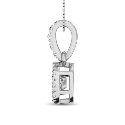 10K White Gold 9/10 Ct.Tw. Moving Diamond Fashion Pendant