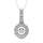 10K White Gold 9/10 Ct.Tw. Moving Diamond Fashion Pendant