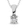 10K White Gold 1/6 Ct.Tw. Diamond Solitaire Pendant
