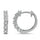 14K White Gold 1/5 Ct.Tw. Diamond Huggie Earrings