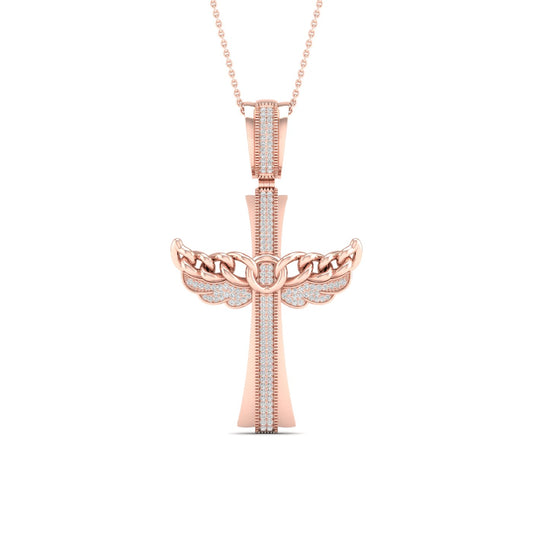 10K 0.43CT Diamond Pendant