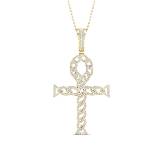 10K 0.70CT Diamond Pendant