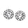14K White Gold 7/10 Ct.Tw. Diamond Stud Earrings