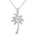 14K White Gold 1/8 Ct.tw Moving Diamond Sea Life Pendant