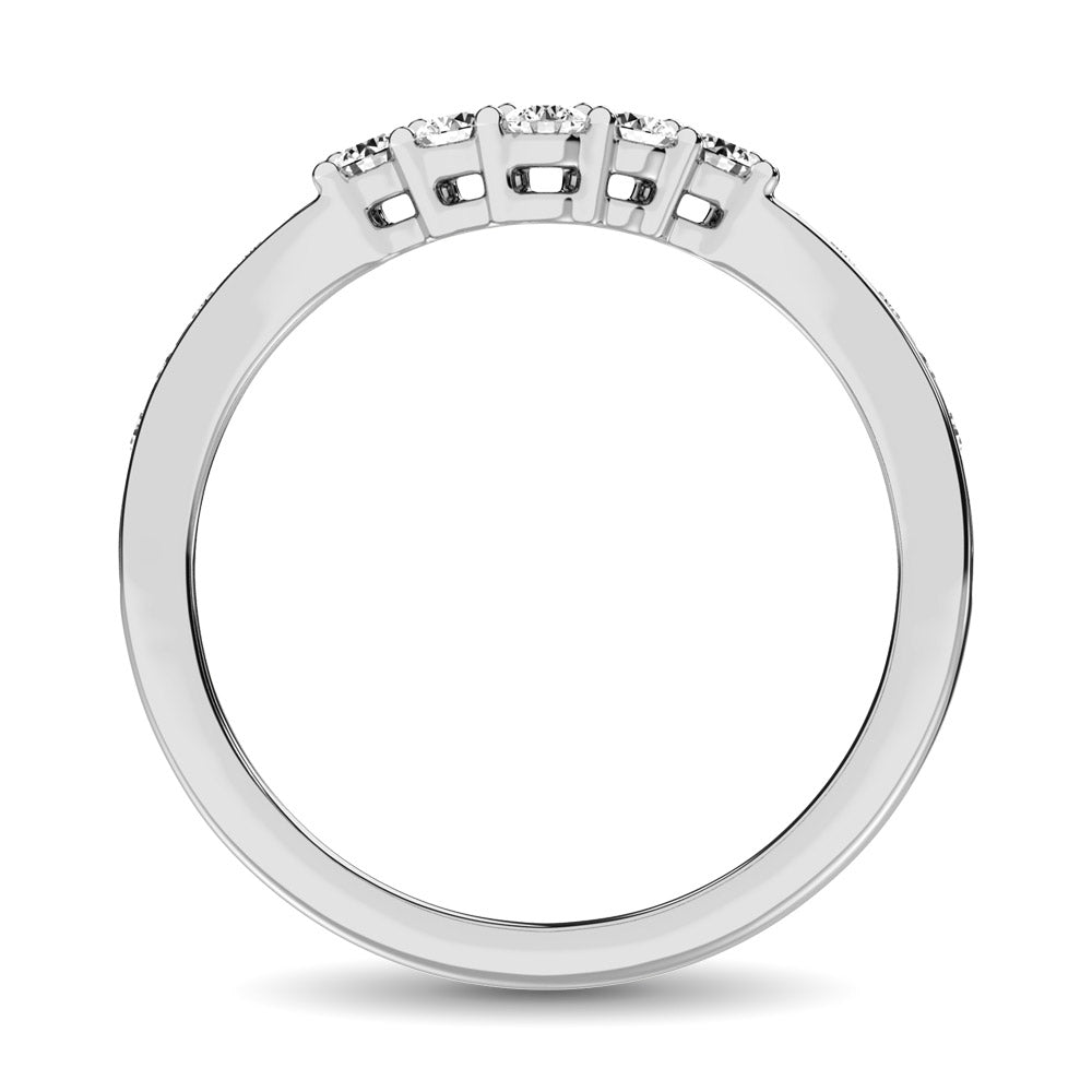 14K White Gold 1/3 Ct.Tw. Diamond Band