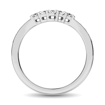 14K White Gold 1/3 Ct.Tw. Diamond Band