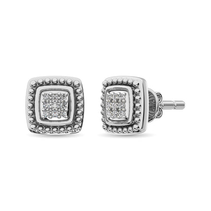 Diamond Fashion Earrings 1/20 Ct.tw Round-cut in Sterling Silver