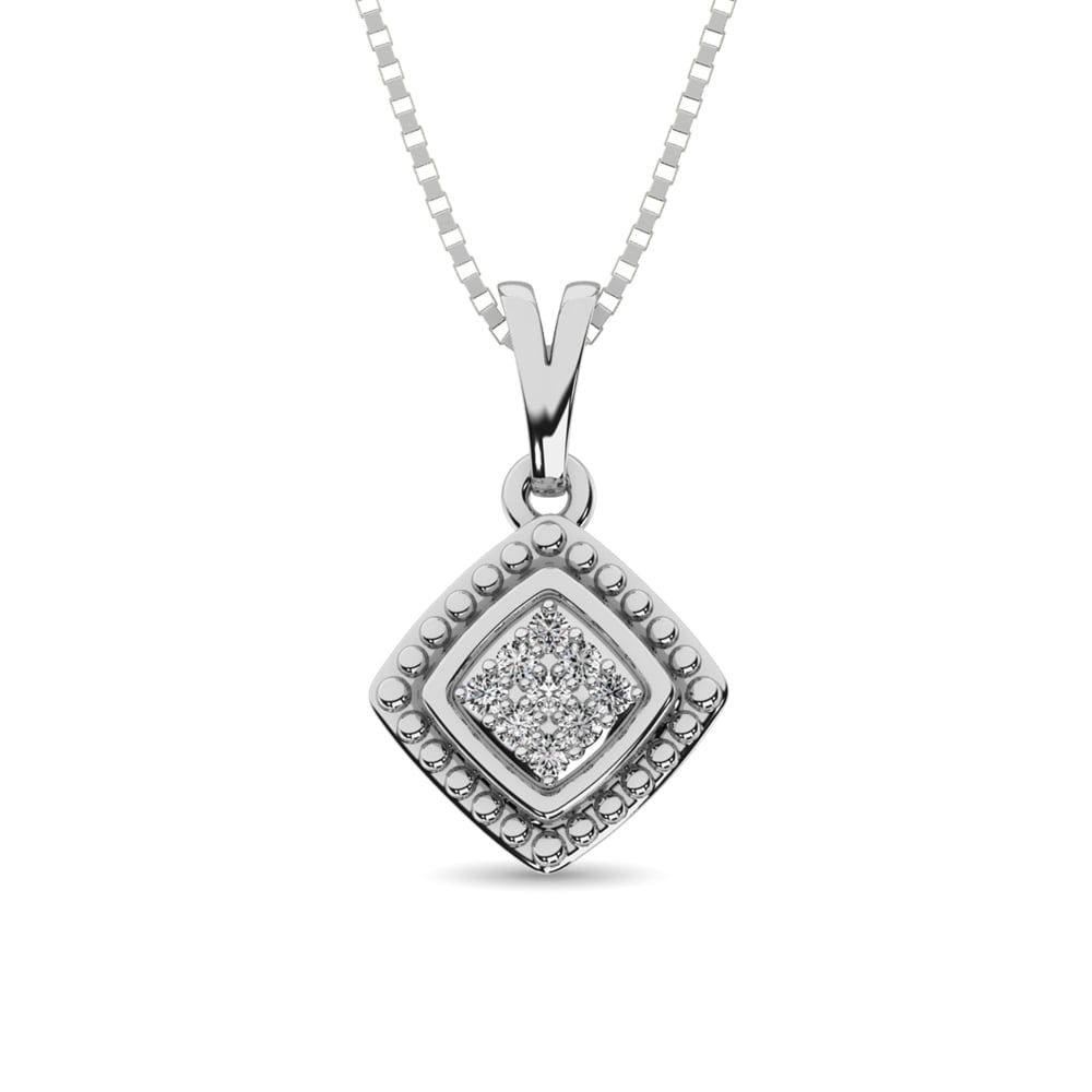 Diamond Fashion Pendant 1/50 Ct.tw Round-cut in Sterling Silver