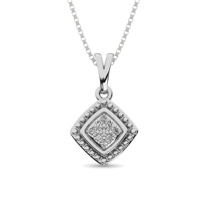 Diamond Fashion Pendant 1/50 Ct.tw Round-cut in Sterling Silver