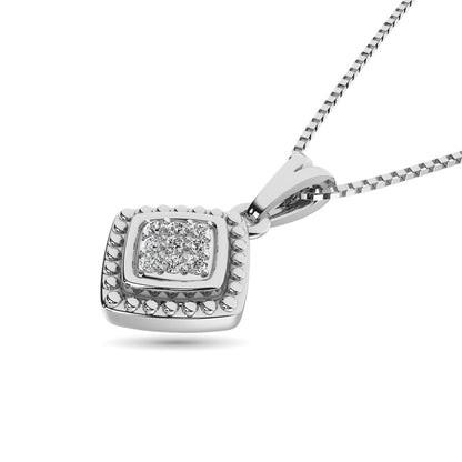Diamond Fashion Pendant 1/50 Ct.tw Round-cut in Sterling Silver