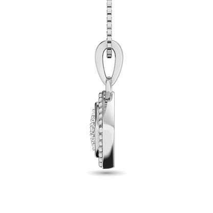 Diamond Fashion Pendant 1/50 Ct.tw Round-cut in Sterling Silver