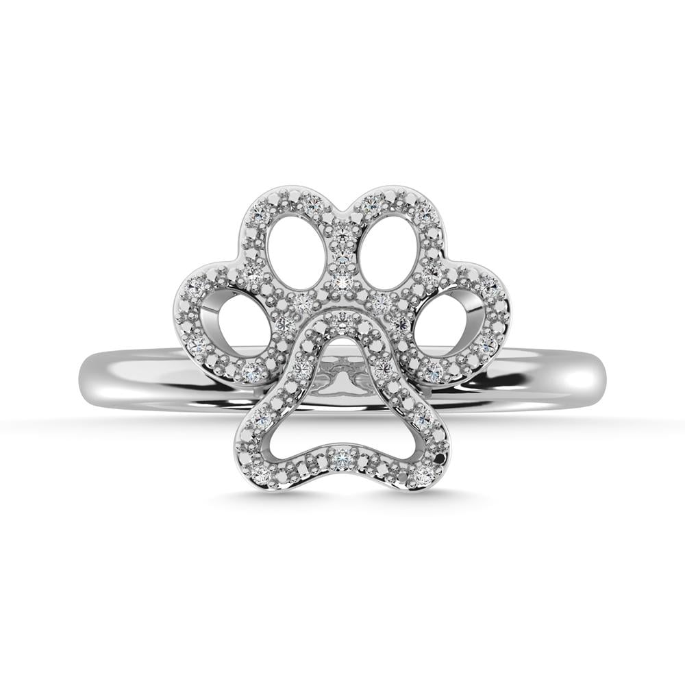 Diamond 1/20 Ct.Tw. Fashion Ring in 10K White Gold