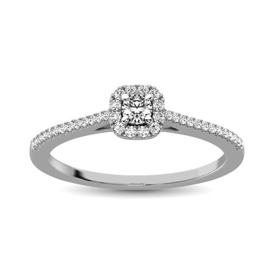 10K White Gold 1/4 Ct.Tw. Diamond Promise Ring