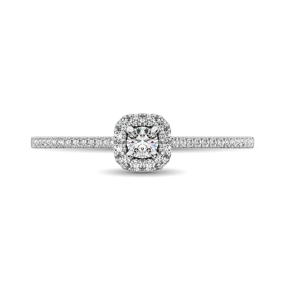 10K White Gold 1/4 Ct.Tw. Diamond Promise Ring