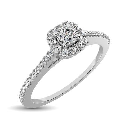 10K White Gold 1/4 Ct.Tw. Diamond Promise Ring