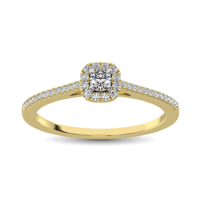 10K Yellow Gold 1/4 Ct.Tw. Diamond Promise Ring